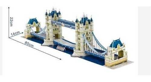 Puzzle Maqueta 3d - Tower Bridge Ldn- 76 Piezas  Tiraboschi