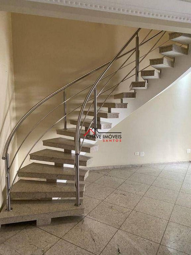 Imagem 2 de 30 de Casa Com 3 Dormitórios, 260 M² - Venda Por R$ 2.500.000,00 Ou Aluguel Por R$ 7.300,00/mês - Ponta Da Praia - Santos/sp - Ca0321