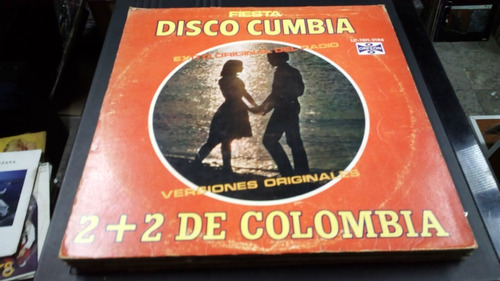 Lp Fiesta Disco Cumbia 2+2 De Colombia En Acetato,long Play