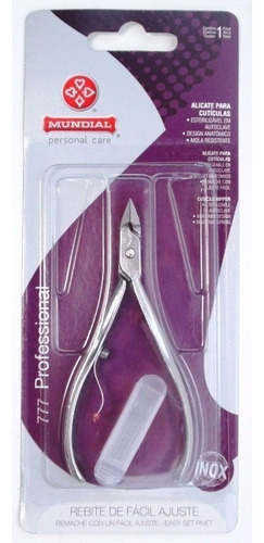 Kit 3 Alicates De Cutícula Mundial 777 Inox
