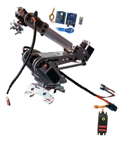 Kit De Brazo Manipulador Mecánico Robótico 6 Ejes Para 