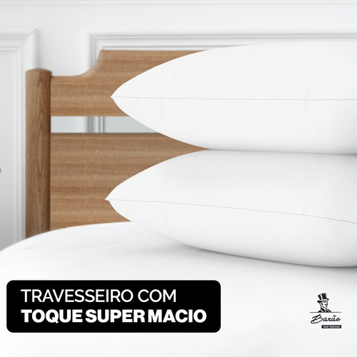 Kit 5 Travesseiros 50x70 - Macio - Lavavél - Anti Alérgico