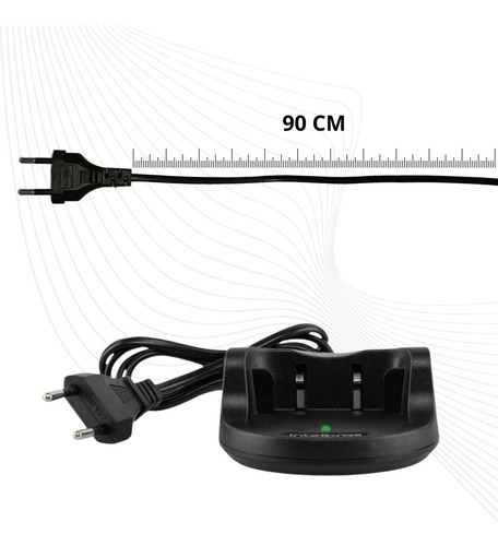 Carregador Intelbras Base Rádio Comunicador Rc3002 G2 Bivolt