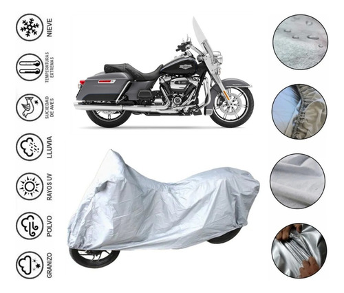 Protector Afelpada Moto Para Harley Davidson Road King