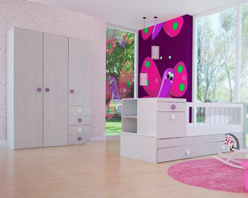 Ropero Placard 3 Puertas Nature Infantil Melamina Colores