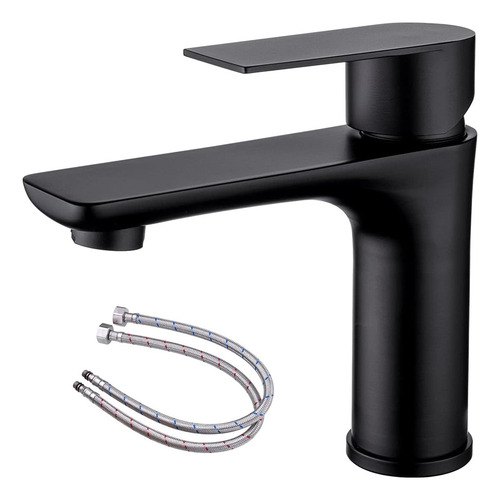 Lavabo Grifo Baño Llave Monomando Fregadero Inoxidable,negro