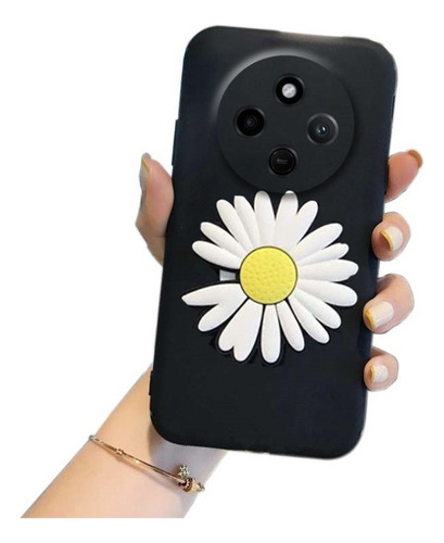 Zt Funda Para Redmi 14c 4g Suave Silicona Crisantemo