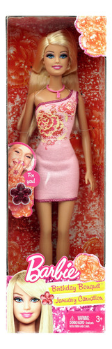 Barbie Birthday Bouquet January Carnation 2012 Edition