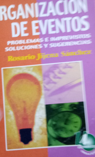 Libro Usado Organización De Eventos  Rosario Jijena Sanch 