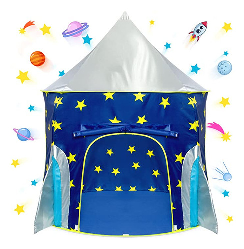 Usa Toyz, Rocket Ship - Carpa Desplegable Con Tema De Cohet.