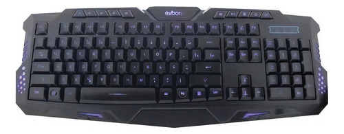 Teclado Gamer Luz Led Rgb Tecla De Neon Usb Bk-g35 Abnt2 Br Cor de teclado Preto Idioma Português Brasil