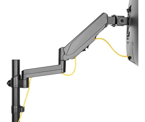 Soporte De Monitor Universal Con Brazo Articulado Y Pistón A Gas Manhattan 461580 - Soporta Pantallas De 17 A 32 Y Hasta 8 Kg.