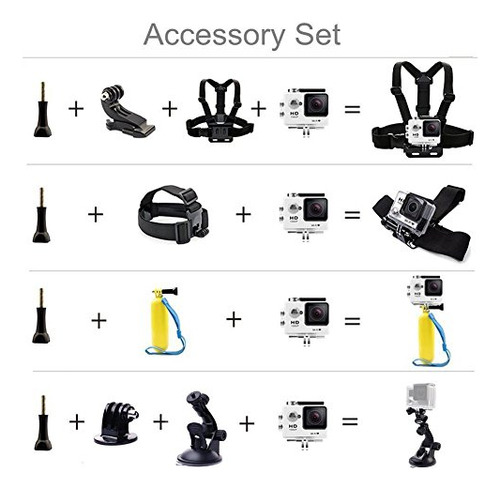 Cámara Acción Tekcam Para Gopro Hero 11 10 9 8 - Kit