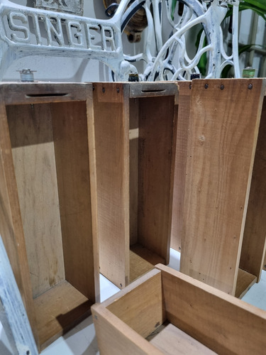Cajones Madera Pino Brasil Antiguo Para Ordenar Herramientas (Usado)