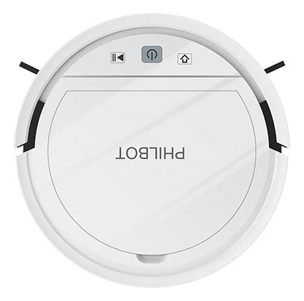 Aspirador robótico Philbot Xh168 com 4 modos de limpeza com carregamento automático 2500pa Branco