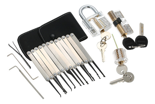 Kit De Cerrajero Practice Lock With Picking Locksmith, 15 Pi