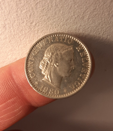 Moneda Suiza, 1980.