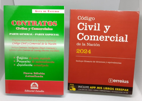 Pack Código Civil De La Nación Y Guía De Estudio Contratos