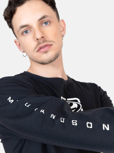 Polera Ml Logo Vintage Negro Hombre Maui And Sons