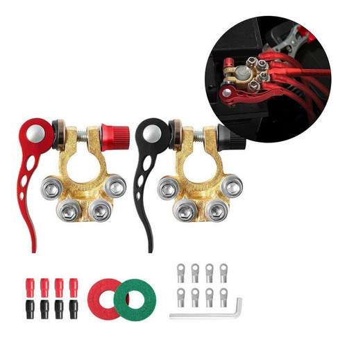 Positivo Negativo Terminal De Batería Conector Abrazadera