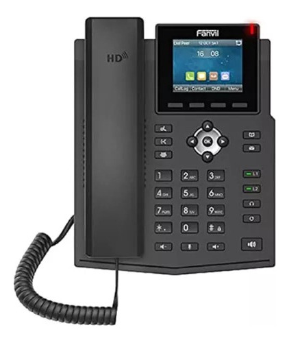 Teléfono Gigabit Ip de 4 líneas para empresas (PoE) Fanvil X3sg