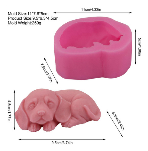 Lindos Moldes Silicona Molde Para Hacer Jabón 3d Para Perros