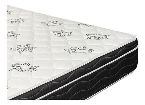 Box Baú Com Colchão Molas Ortobom Physical Nanolastic Casal Cor Branco