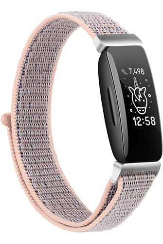 Malla Para Fitbit Ace 3 Para Niños/as Ajustable Rosa