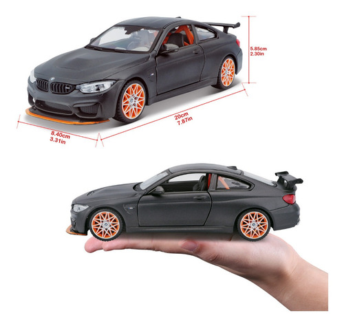 Miniatura Bmw M4 Gts - Cinza - 1:24