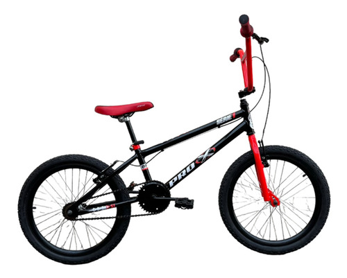 Bicicleta Aro 20 Bmx Pro-x Serie 1 Preta/vermelha