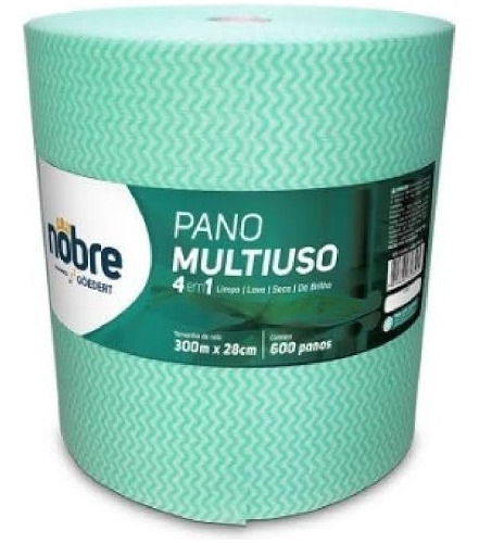 Pano Multiuso 28x300 Metros Bobina  Verde Tipo Perflex Nobre