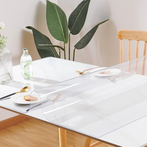 Leffora Protector De Mesa Transparente 40 X 96 Pulgadas, ...