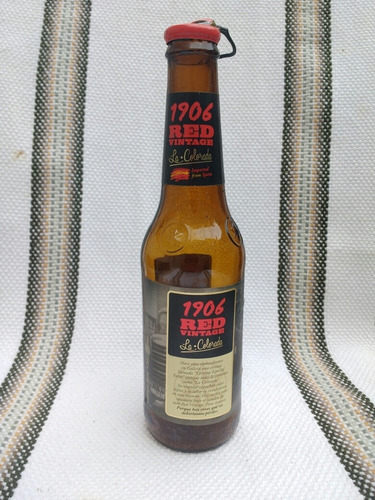 Botella Vacía Cerveza 1906 Red Vintage Con Tapa España