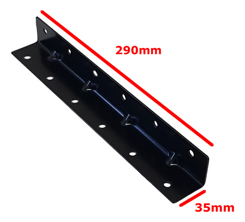Caja X 12 Conectores Angulo Negro 290 X 35 X 35mm Modelo 514
