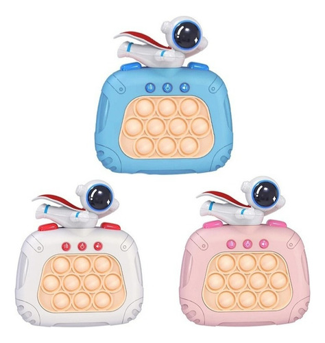 Pop-it Mini Eletrônico Gamer Console Anti Stresse Astronauta Cor Astronauta Azul