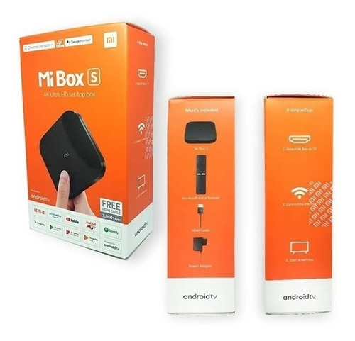 Xiaomi Mi Box S Tv 4k Ultra Hd Android 8.1 Google Mdz-22-ab