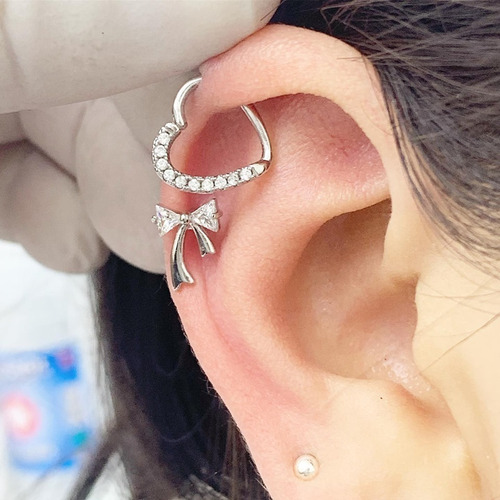 Imagen 2 de 3 de Hermoso Piercing Corazón Strass Piercing Argentina ®