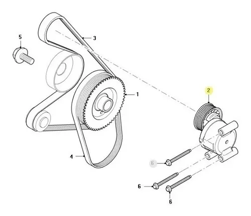 Tensor Correa Poliv Ford Focus Ecosport Duratec 2.0 Original