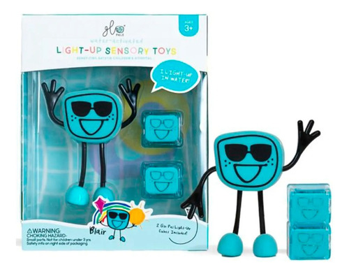 Juego Set Personaje Celeste Glo Pals Activado Por Agua Febo