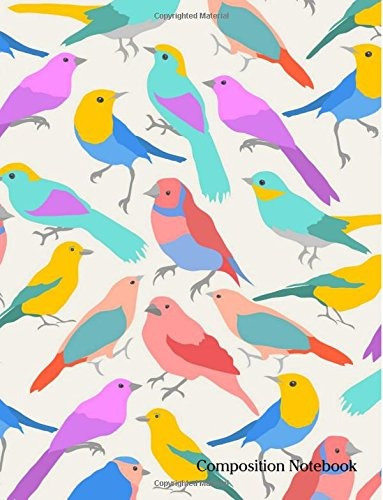 Composition Notebook Colorful Birds Composition Notebook  85