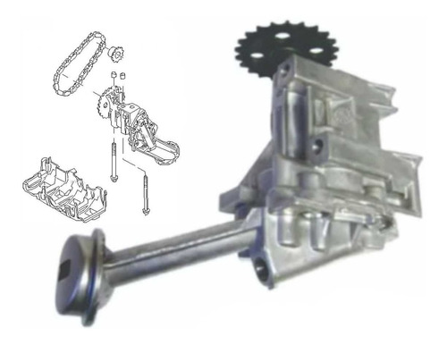 Bomba Aceite Nissan Platina 1.6l 02-10 Envío Gratis.