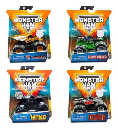 Vehículo Monster Jam Horse Power Serie 23 1:64 Metal E. Full Color Marrón