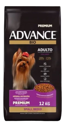 Alimento Para Perro Advance Bio Premium Adulto Pequeño 12 Kg