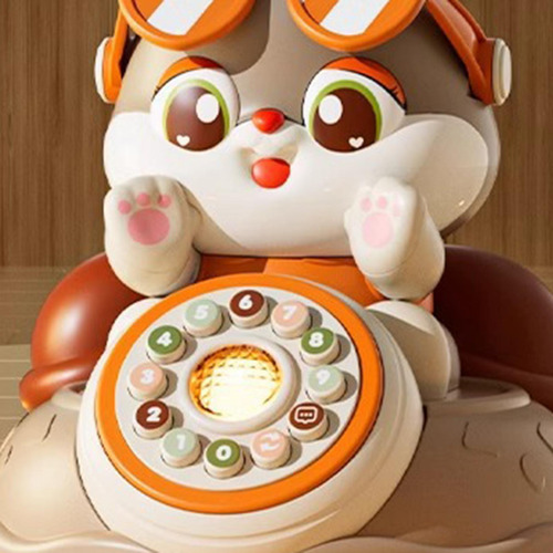 Teléfono De Los Niños Teléfono De Juguete Enseñanza, Luz