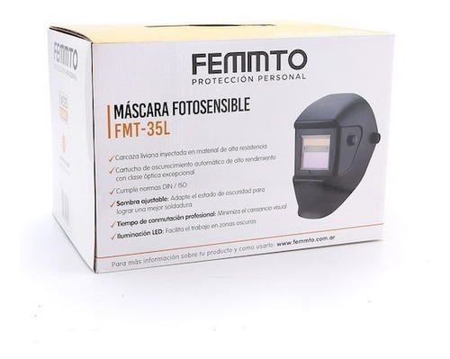 Mascara Para Soldar Fotosensible Automatica Con Luz Led