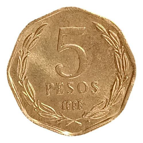 Chile 5 Pesos 1998 Sin Circular Km 232