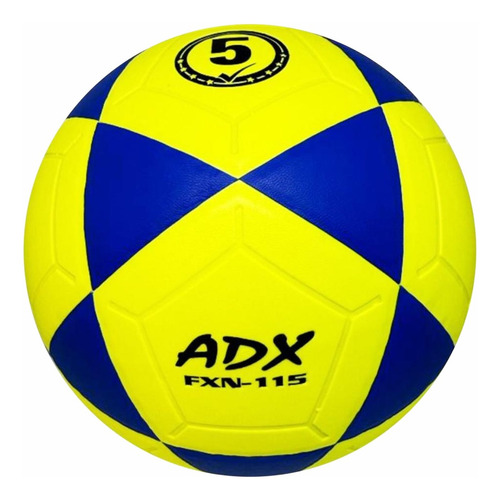 Balon Futbol Adx Mod Fx-115 #5 Peso Y Medida Reglamentaria Color Azul/Amarillo