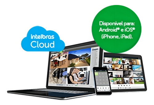 Kit 5 Câmeras Intelbras Multi Vhc 1120 B Dvr 8 Canais Com Hd