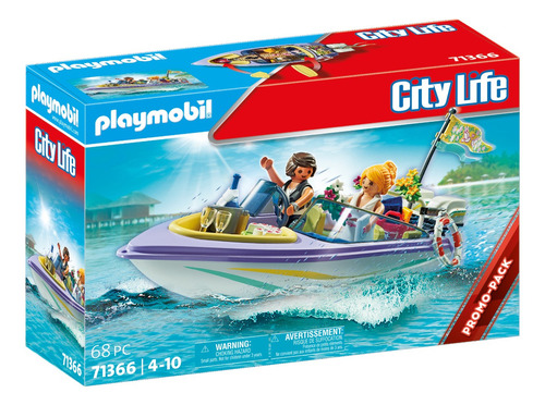 Juego Playmobil City Life Paseo Lancha En La Luna De Miel 3+
