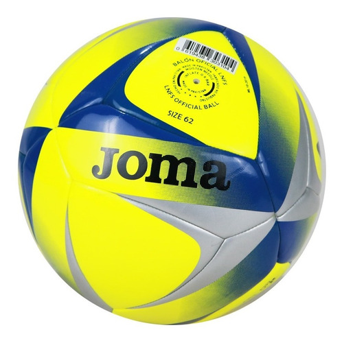 Imagem 1 de 2 de Bola De Futsal Jp Aguila Lnfs Joma - Amarelo, Prata E Azul